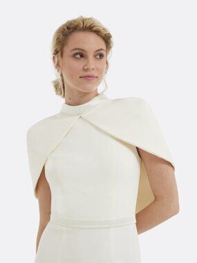 Safiyaa Arella Ivory Midi Dress (MSRP: $1395)